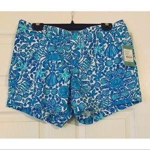 NWT Lilly Pulitzer ShorelyBlue Callahan Short Sz10